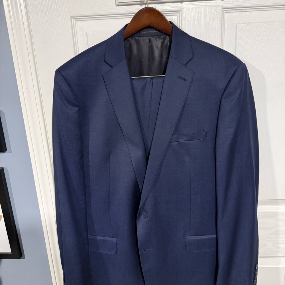 Calvin Klein Collection Navy Suit.